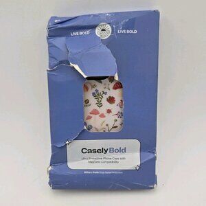 Casely Bold Beige Floral Ultra Protective Phone Case with‎ MagSafe IPhone 15 Pro